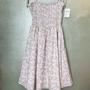 Lavender floral skater dress